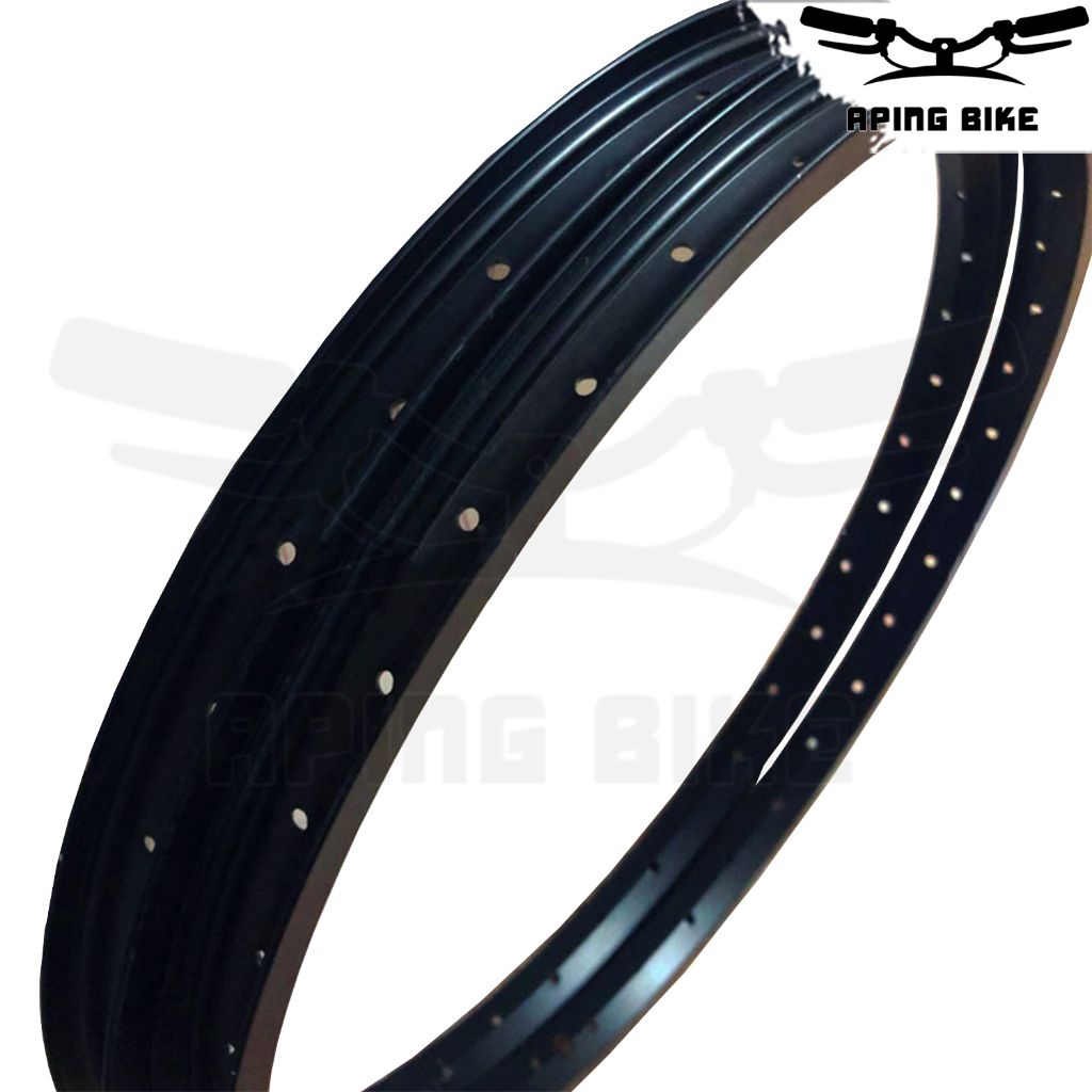 Velg Alloy 20 Polos 36H Hitam Rims Sepeda Pelek Aloy Sepeda BMX