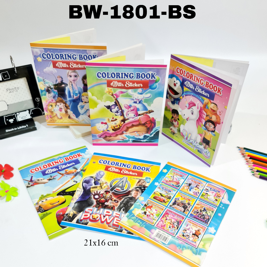 

SOS Buku Mewarnai Kecil Sticker + Pensil/Spidol Warna / Buku Mewarnai