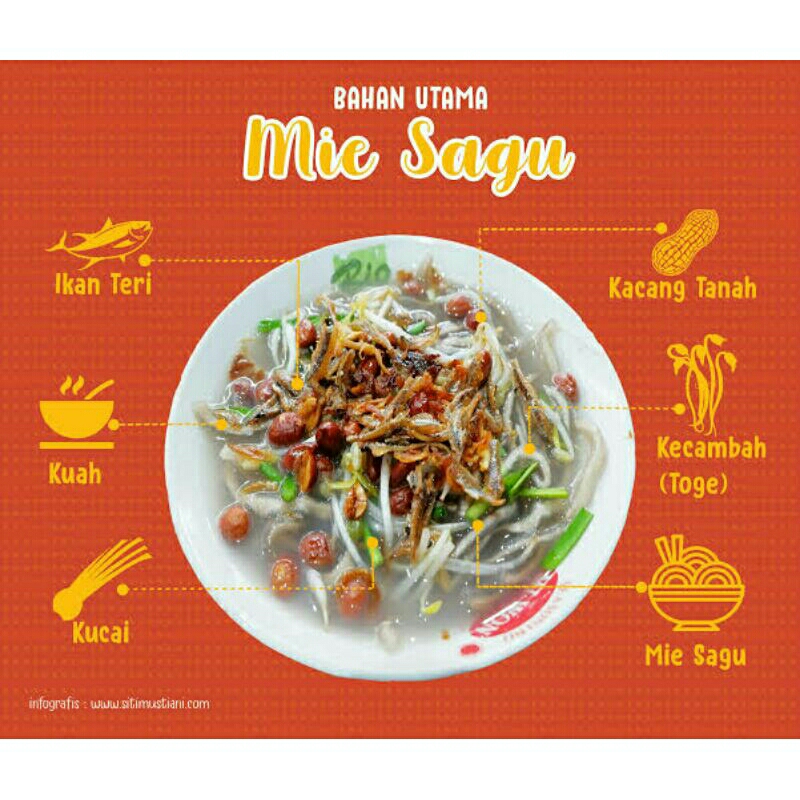 

mie sagu 500g khas Riau