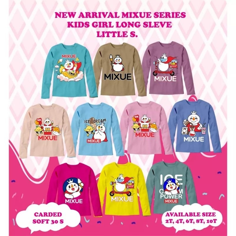 Kaos anak cewek lengan panjang// atasan lengan panjang cewek