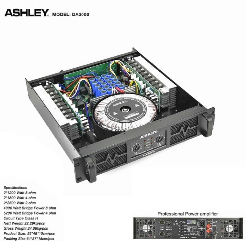 Power Amplifier Ashley DA 3000 / DA3000 / DA-3000 ORIGINAL