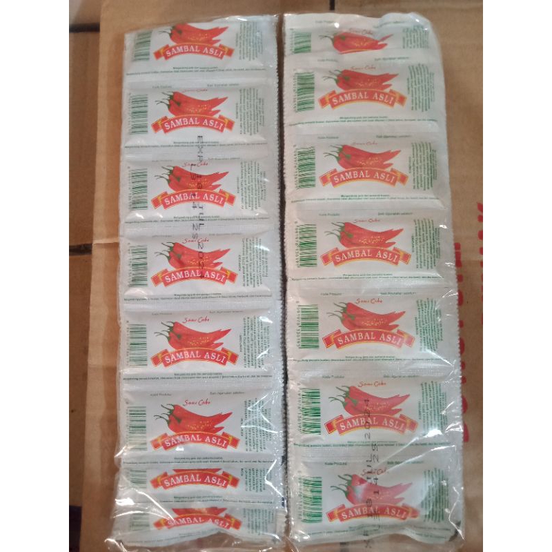 

Saus Sambal Nasional 1 Pak isi 24 Sachet