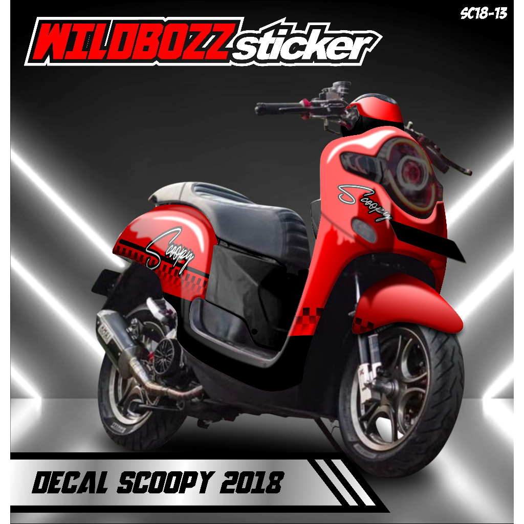 decal scoopy 2018 keren full body (sc18-13) wildbozz sticker