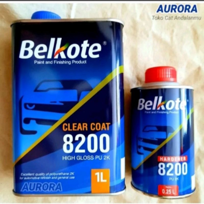 CLEAR BELKOTE 8200 PU 2k PERNIS 1 LITER + HARDENER