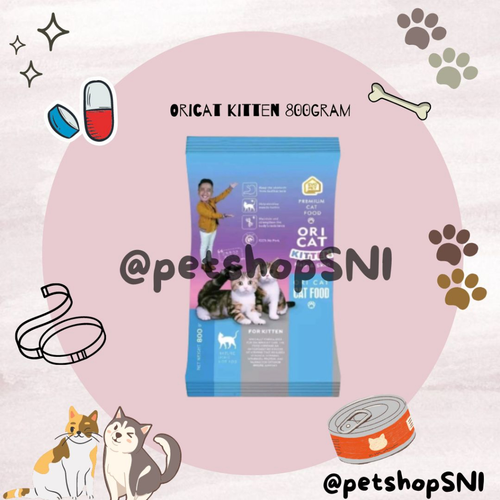 2PACK X 800GRAM ORICAT KITTEN Makanan kitten makanan kucing kecil 2bulan