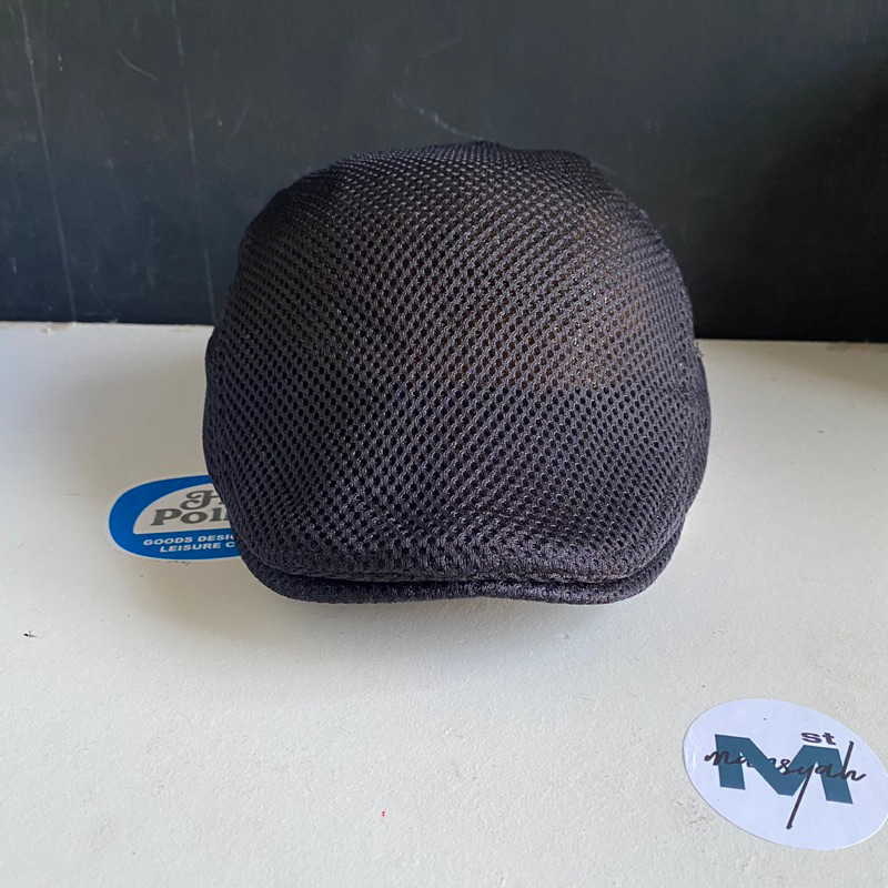 Topi kodok/ pelukis / newsboy jaring hitam second original