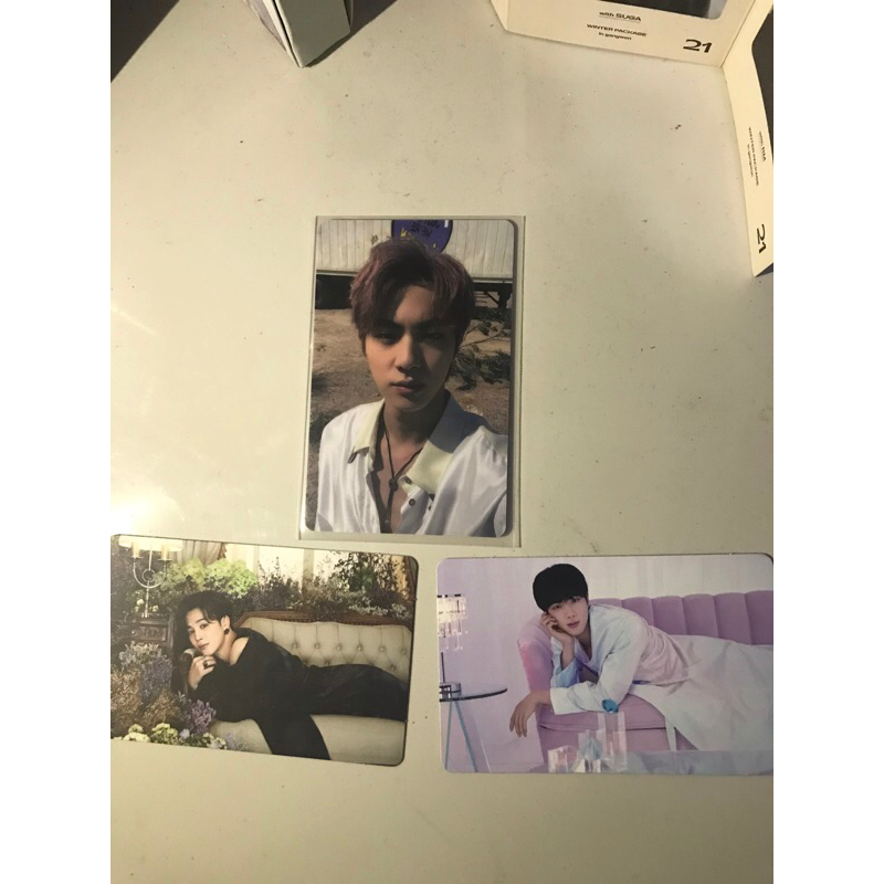 Photocard lucky draw butter MU2 JIN + pc BE jimin&jin
