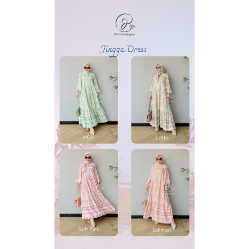 Jingga dress (free scarf) - Dyn Clothingline