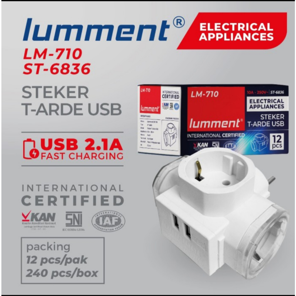 T ARDE + USB / T CABANG + USB MERK LUMMENT ST-6836