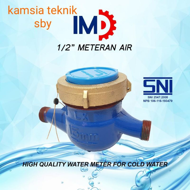 water meter IMD drat 1/2 dim