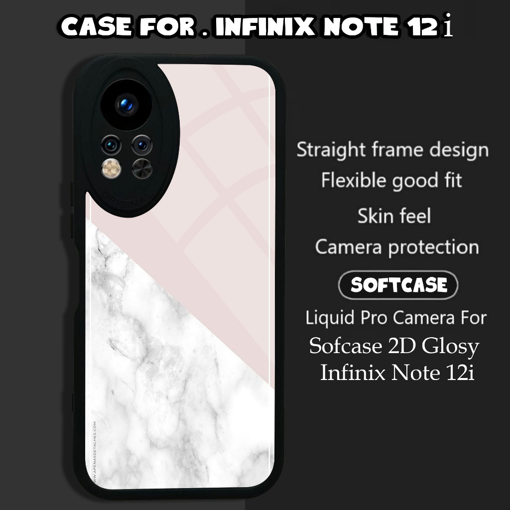Case Infinix Note 12i 2022 Motif [MARBLE 01] 2D Terlaris Casing Infinix Note 12i 2022 Terbaru Softca