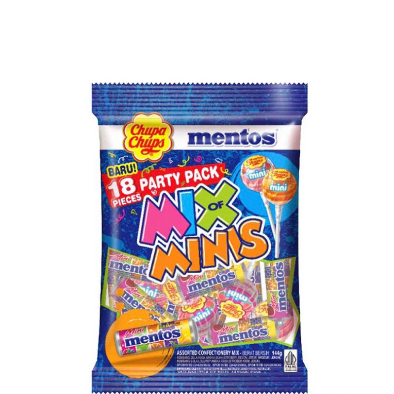 

Permen chupa chups Mentos mix minis