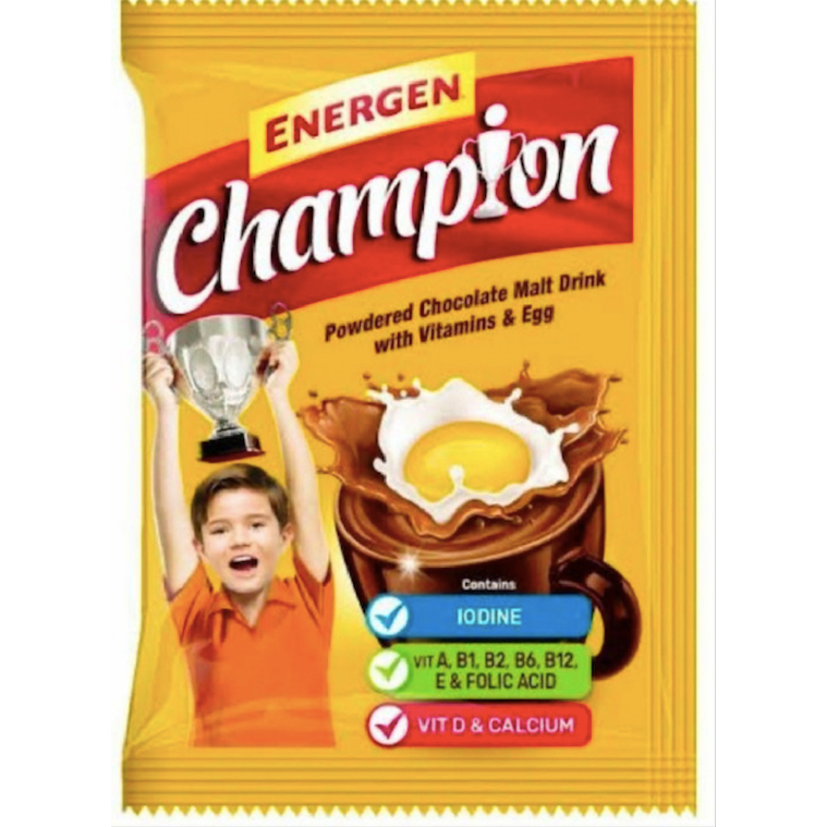 

Susu Energen Sereal champion 4 in 1 ( 1 renceng isi 10 sachet @ 35 gr)