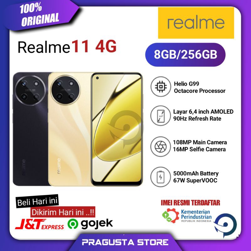 Realme 11 4G NFC Ram 8/256GB Garansi Resmi Indonesia