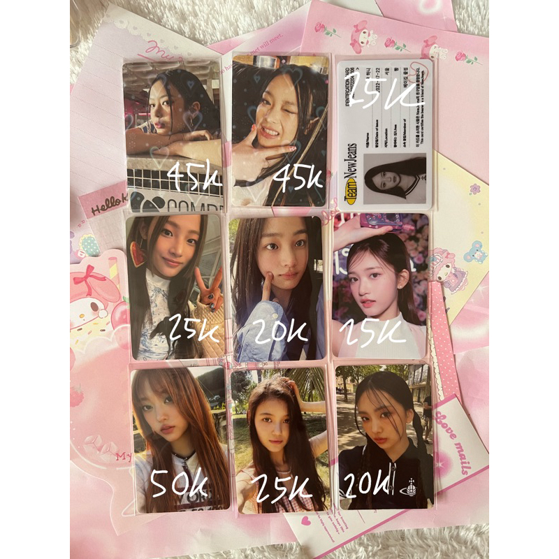 [BACA DESC, READY] new jeans photocard official hanni haerin minji leeseo ive danielle hyein blueboo