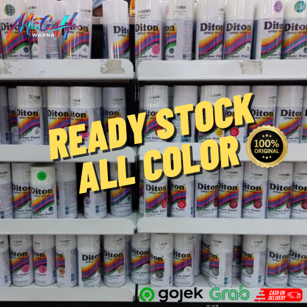 Pilok Pilox Cat Semprot Diton 150cc black doff 884 clear 8540 putih-840 biru hitam 839 merah cabe ye