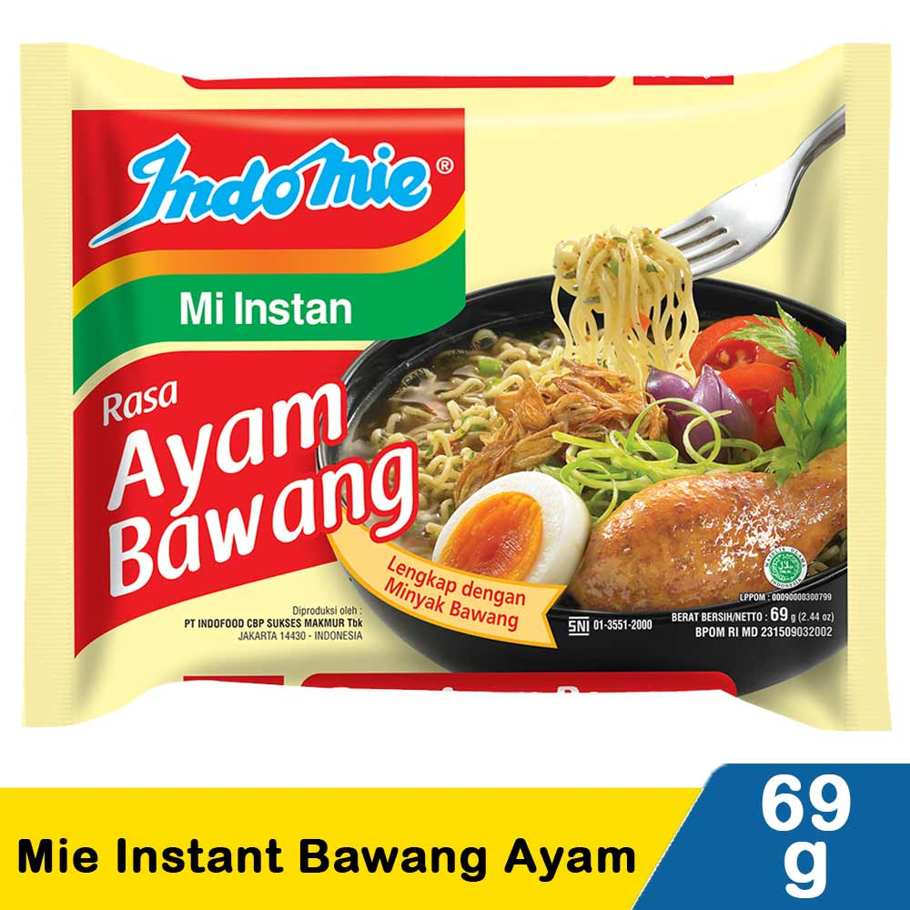 

TERMURAH INDOMIE KUAH AYAM BAWANG 69GR