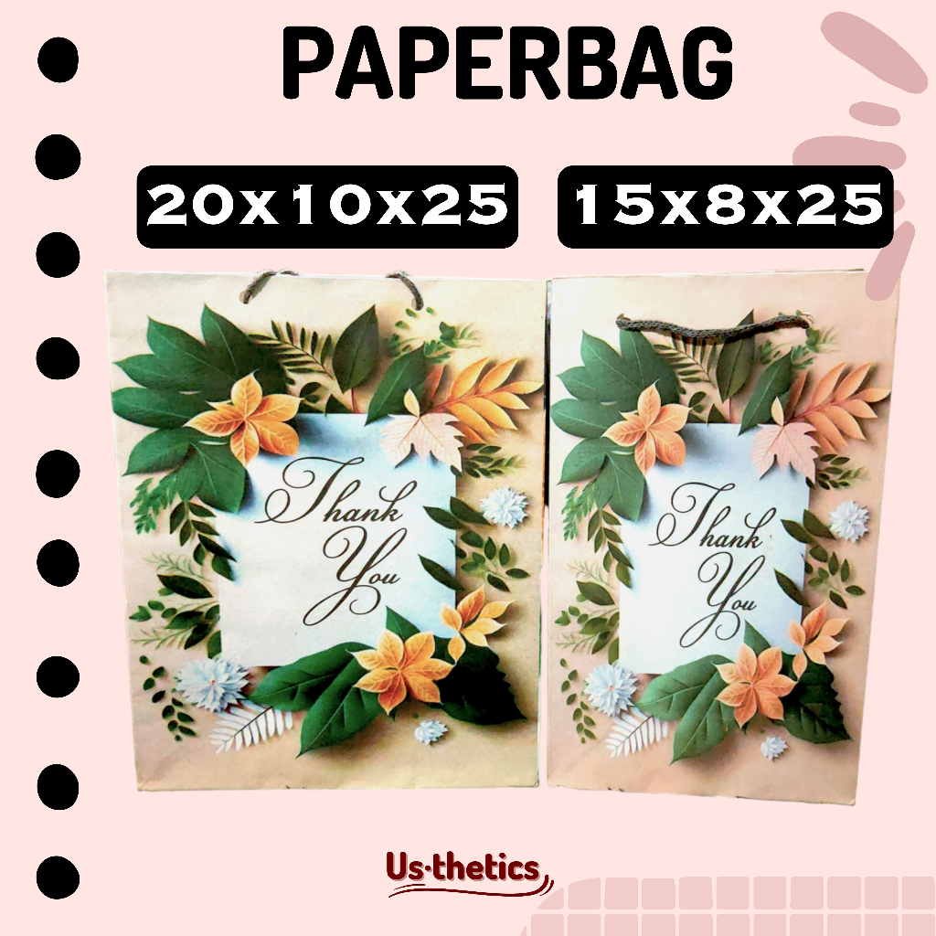 

Paperbag tas kado bridesmaid tas kertas belanja jinjing | Goodie snack paper bag ultah anak