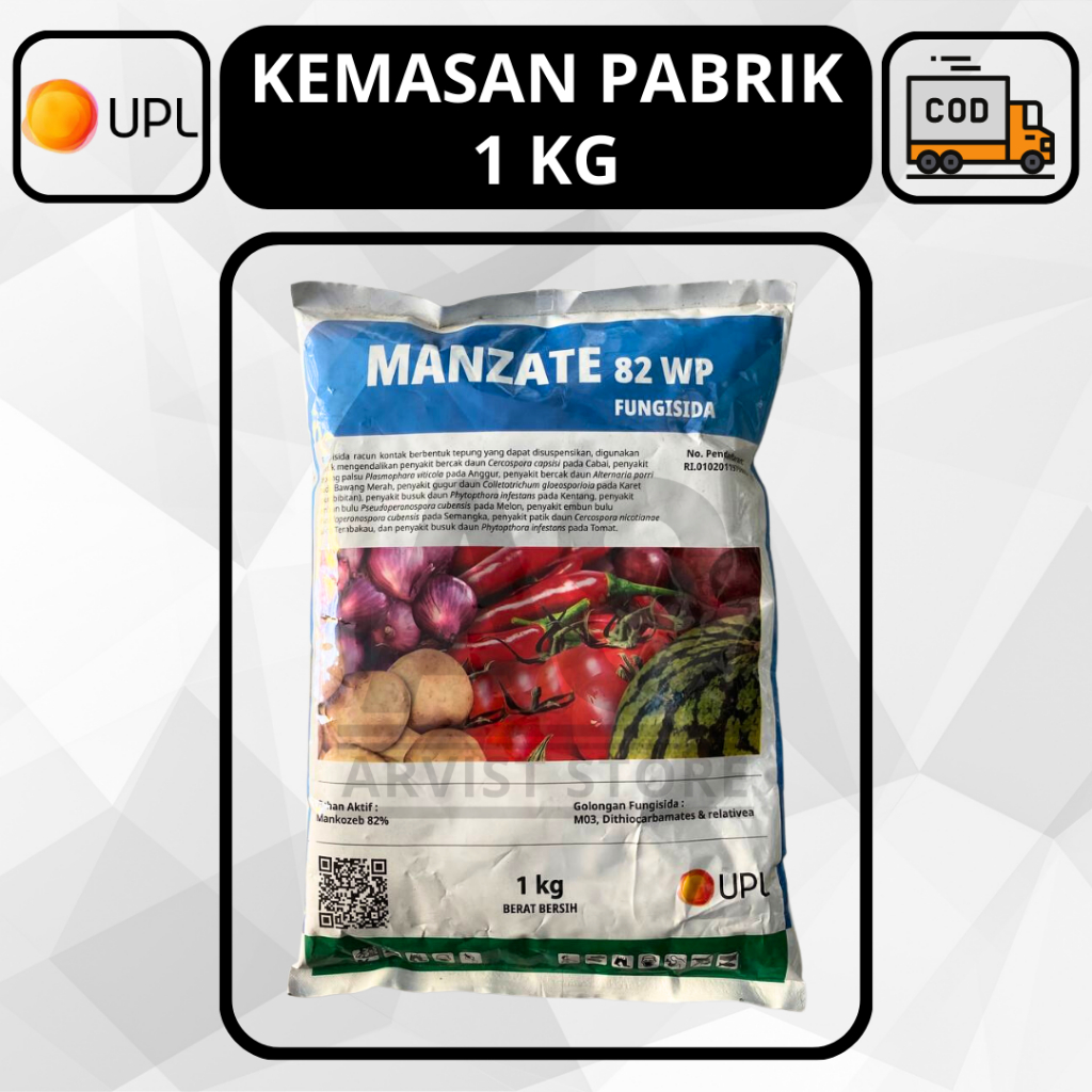 Fungisida MANZATE 82 WP 1 Kg Bahan Aktif Mankozeb 82%