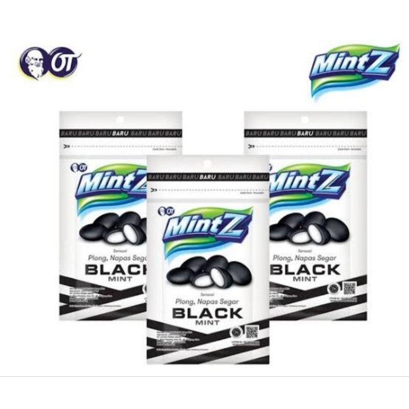 

MINTZ Permen Fresh Segar Chewy Mintz Black 40Gr Permen Mintz