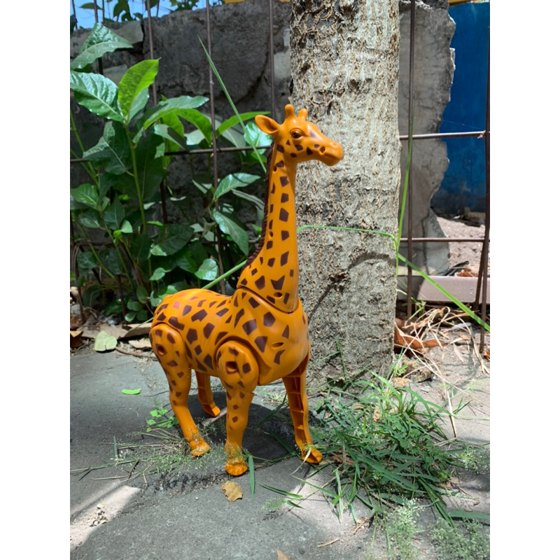 Mainan hewan jerapah bisa berjalan pakai baterai mainan jerapah murah jerapah