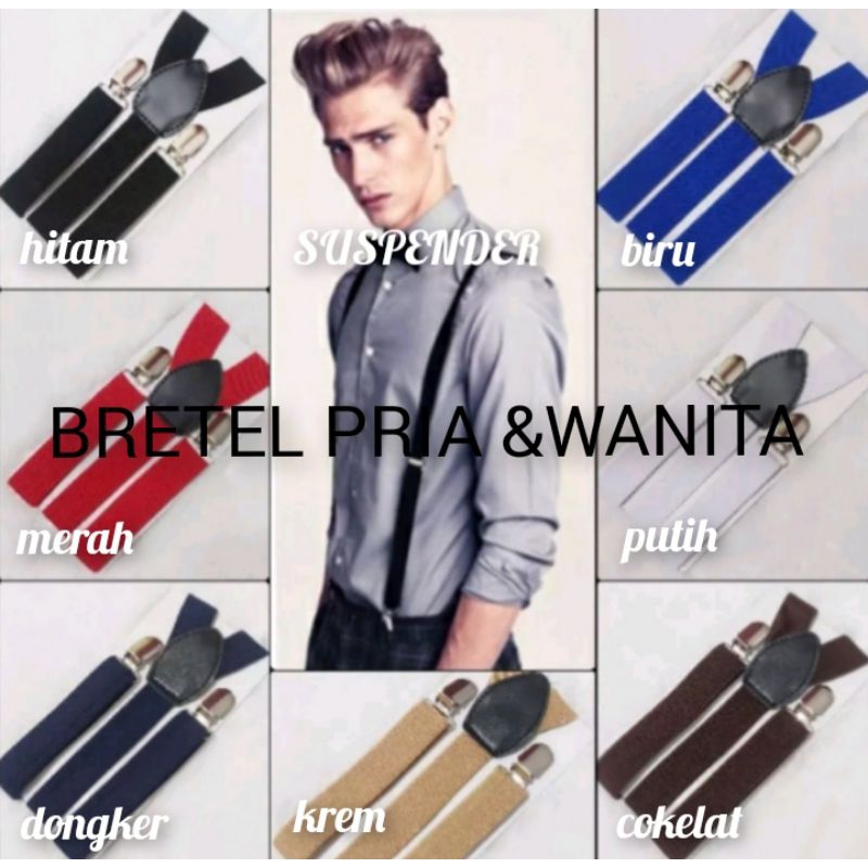 SUSPENDER/TALI KODOK/BRETEL DEWASA PRIA & WANITA.