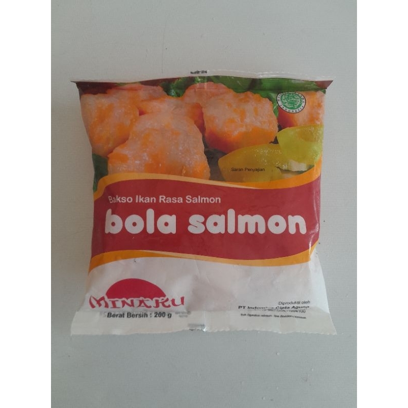 

Minaku baso ikan bola salmon 200gr