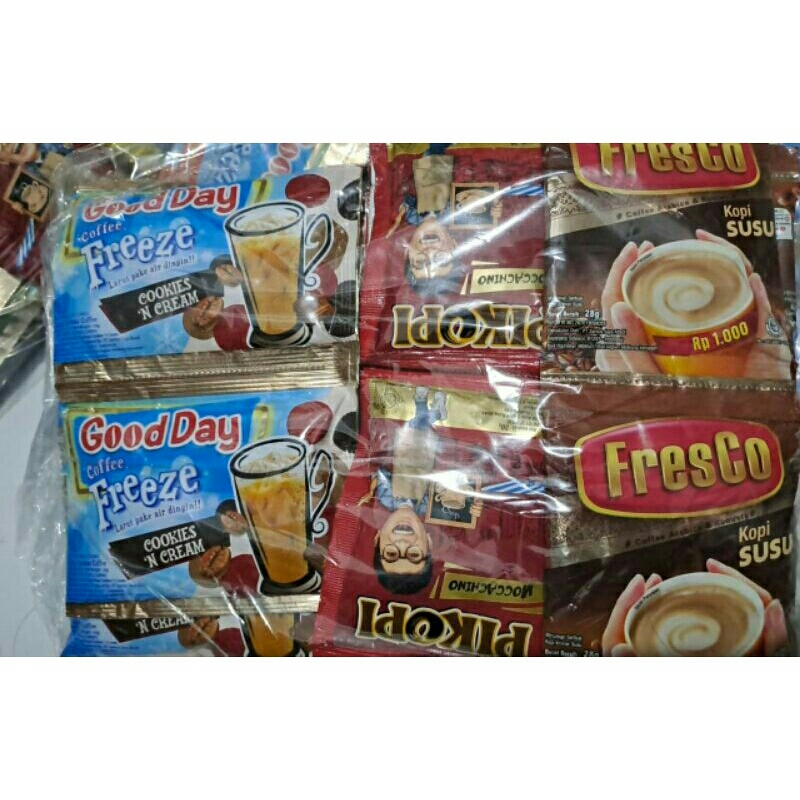 

30 Saset macam² Kopi