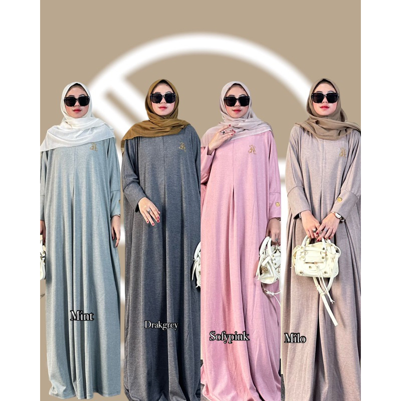 ABAYA KNIT SERIES ANS BUSANA KAFTAN KNIT ANS BUSANA TERBARU BUSANA MUSLIM