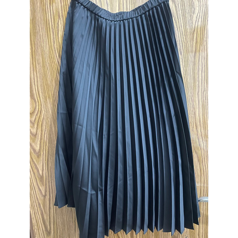 Pleated Skirt Satin Uniqlo