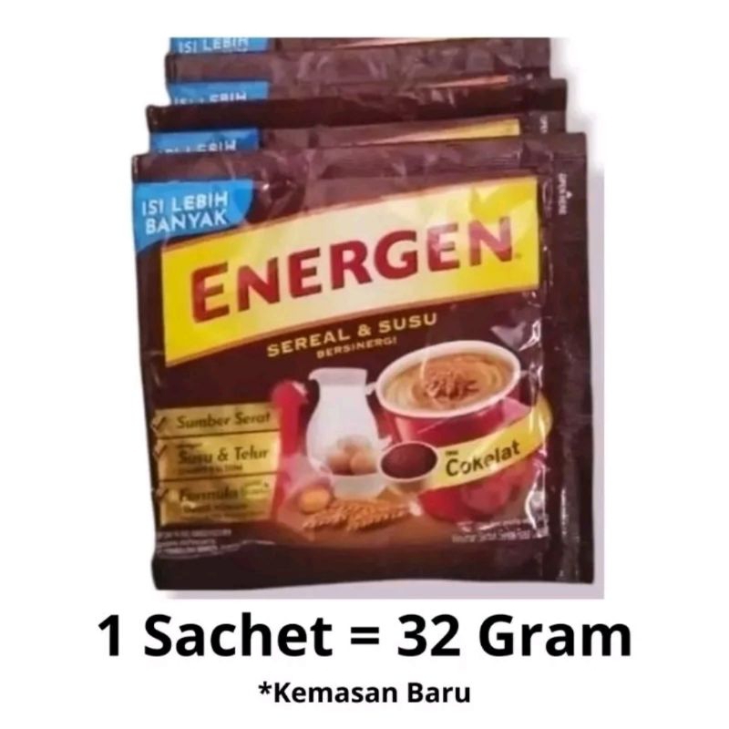 

Energen Sereal Cokelat 1 Renceng Isi 10 pcs