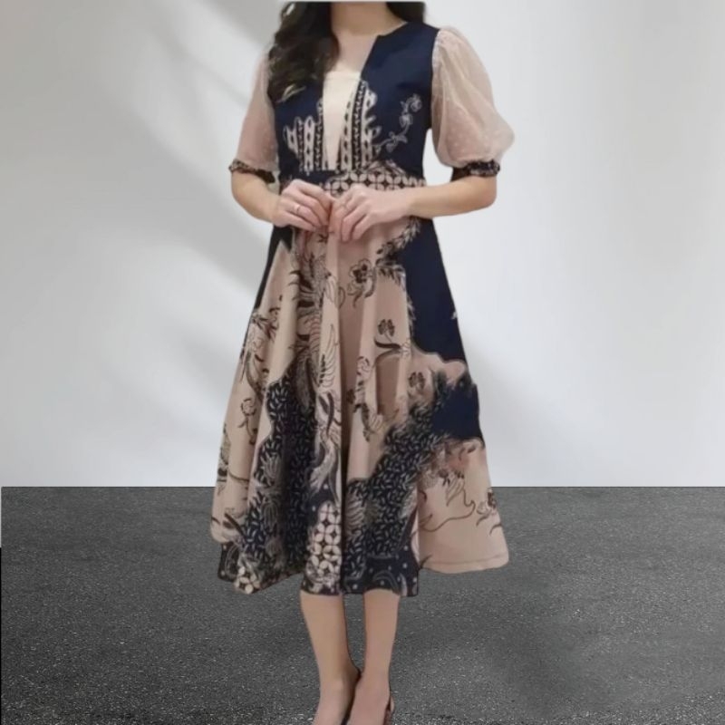 dress batik terlaris - baju kerja terbaru - dress batik pesta mewah - baju model terbaru - baju kerj