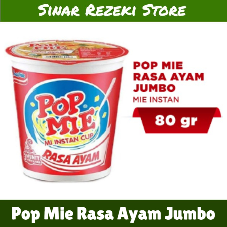 

Pop Mie Rasa Ayam Jumbo / popmie Ayam / Mie Instan / Pop Mie