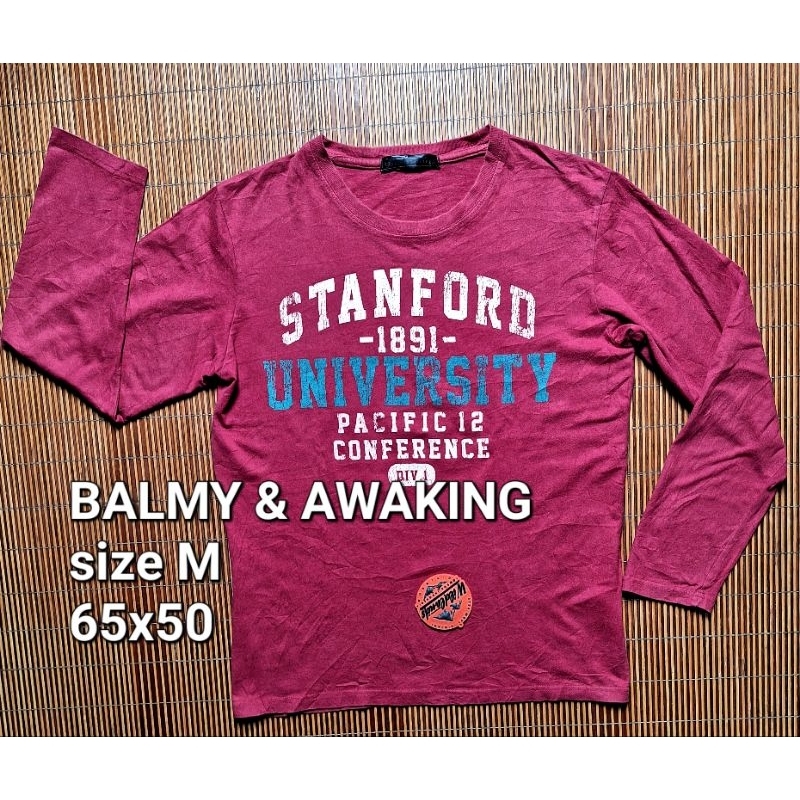 Bajo Kaos STANFORD University Long Sleeve Tshirt Lengan Panjang