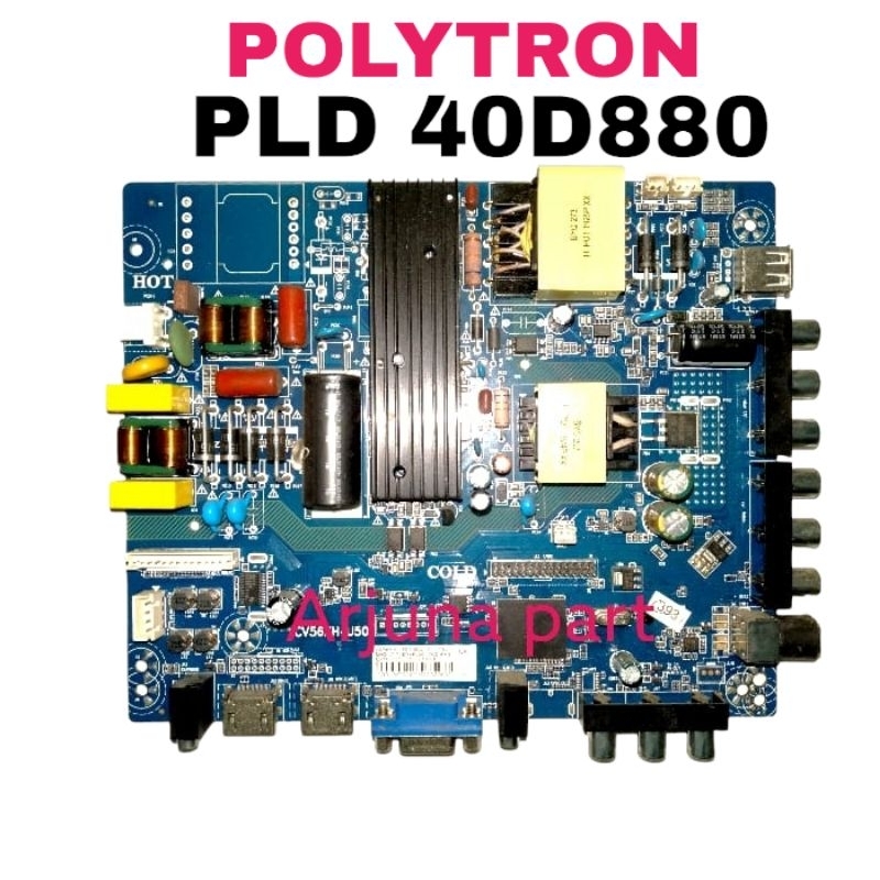 MAINBOARD TV POLYTRON PLD40D880 / MB TV POLYTRON PLD40D880 / MESIN TV POLYTRON PLD40D880 / MODUL TV 