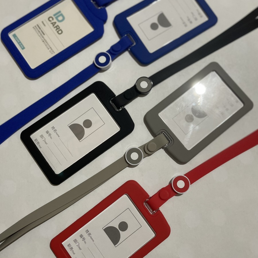 

Tempat Casing ID Card Case idcard nametag Tempat Kartu bahan Silikon