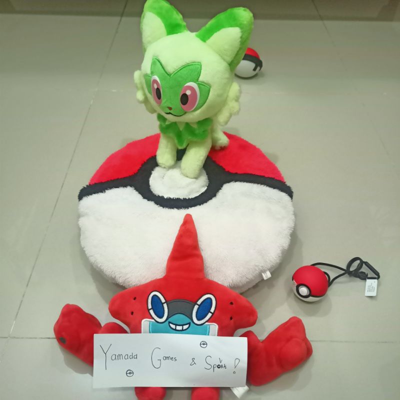 POKEMON TARTS SPRIGATITO ORI ORIGINAL TAKARA TOMY ARTS BONEKA PLUSH DOLL IMPORT MATA KERAS T-ARTS Bo