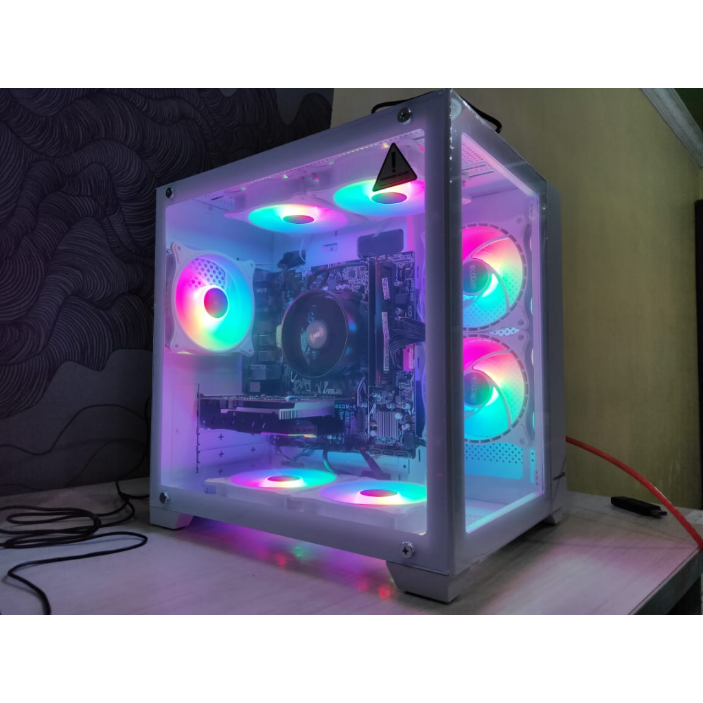 PC EDITING GAMING FULLSET AMD RYZEN 5 4600G SIAP PAKAI