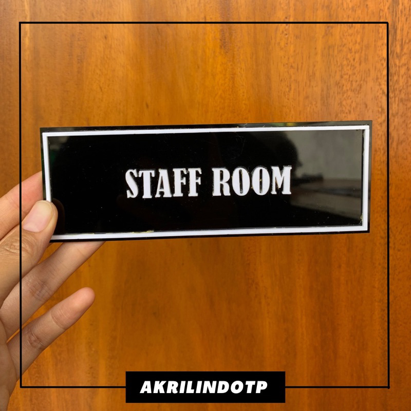 

Papan Petunjuk Papan Sign Papan Pengumuman Tulisan Restroom Kantor Staff Only Batas Suci Toilet Pria Exit Staff Room Bahan Acrylic Warna