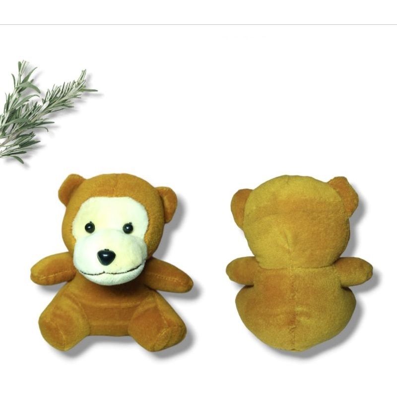 Boneka Monyet Mini Boneka Kecil 15cm Karakter Hewan Lucu