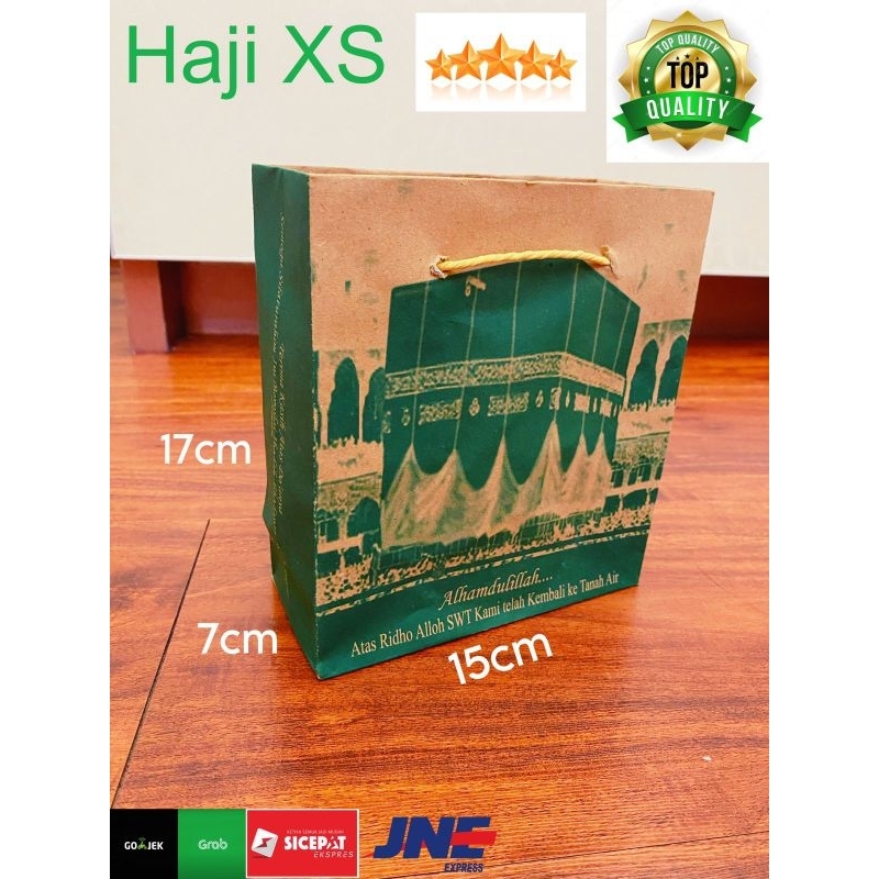 

Paperbag Umroh Haji Ukuran XS|GoddieBag Kertas Umroh Haji XS Ukuran 15x7x17cm