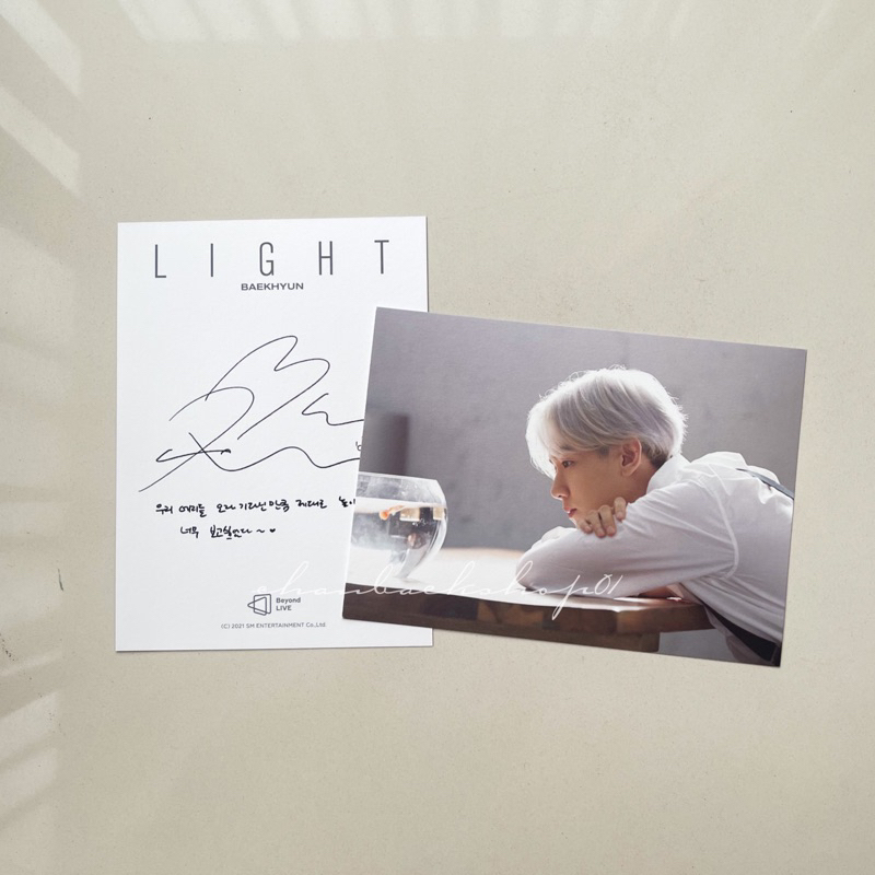 Baekhyun AR Beyond Light Live POSTCARD "baca deskripsi"