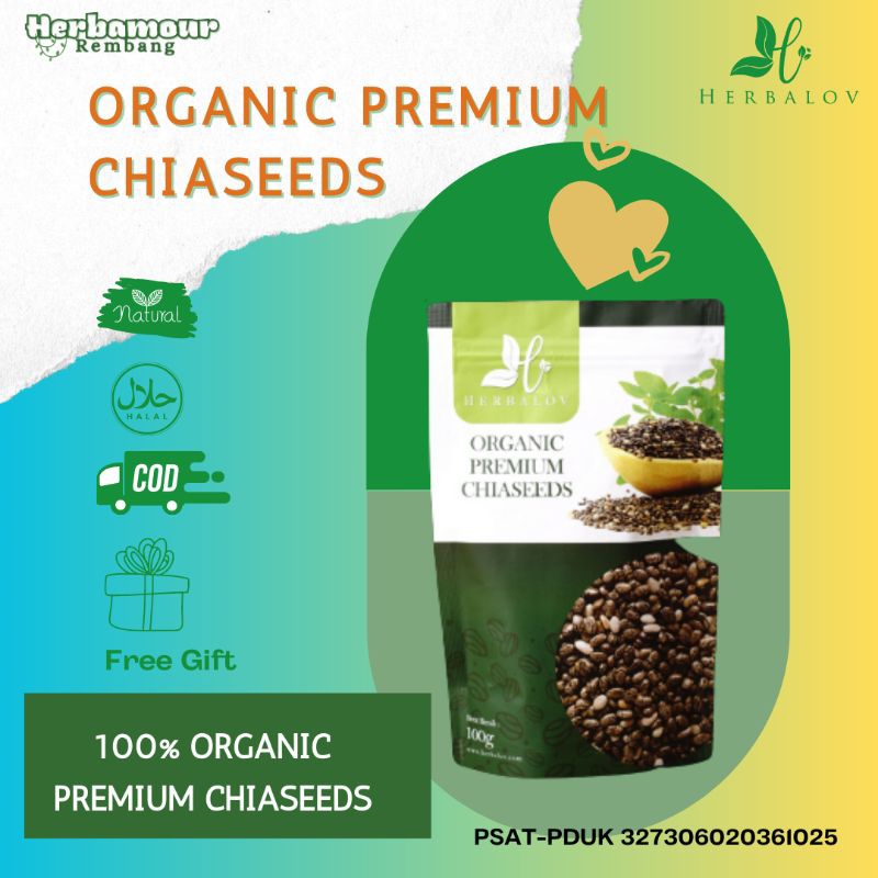 

CHIA SEED ORGANIK ALAMI PREMIUM HERBALOV MEMBANTU DIET KESEHATAN