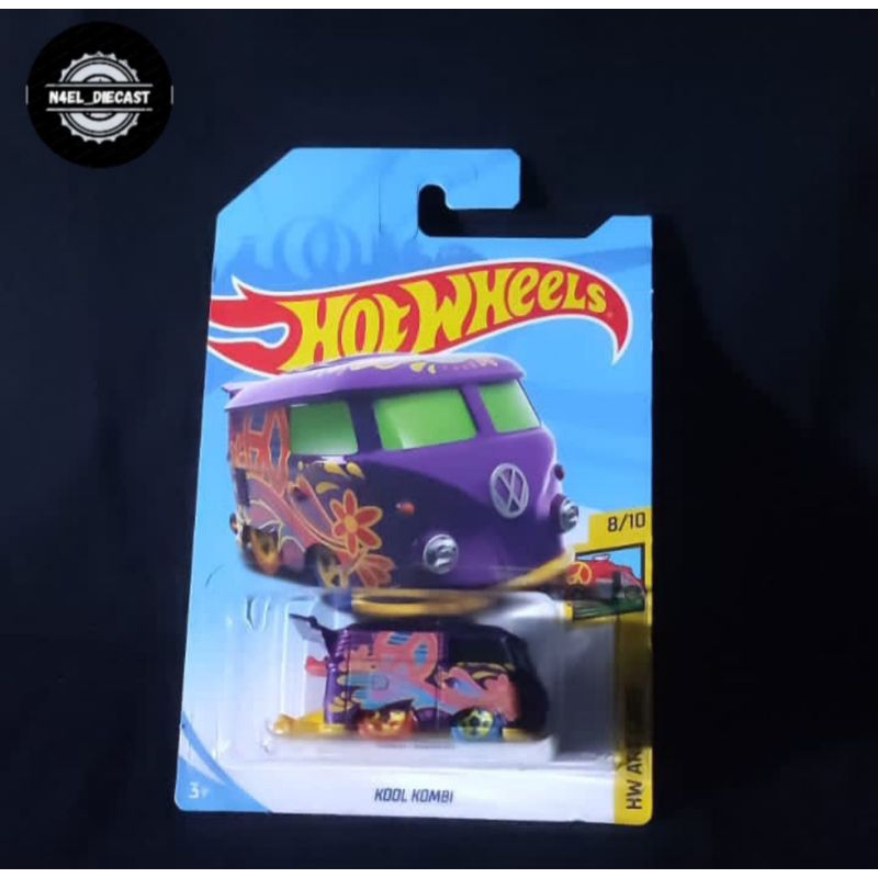 Hotwheels Kool Kombi Green Peace TH Reguler Ungu