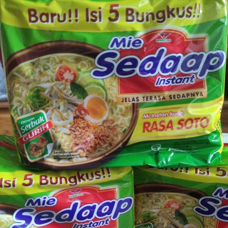 

MIE SEDAAP SOTO ~Banded 1 Pack Isi 5
