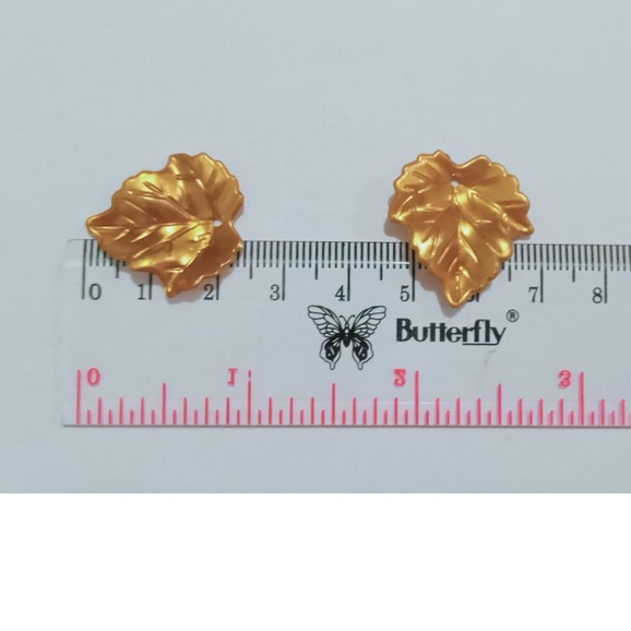 Mote Manik Daun Anggur Emas Bahan Bunga Akrilik Kemasan 1/2 Pon