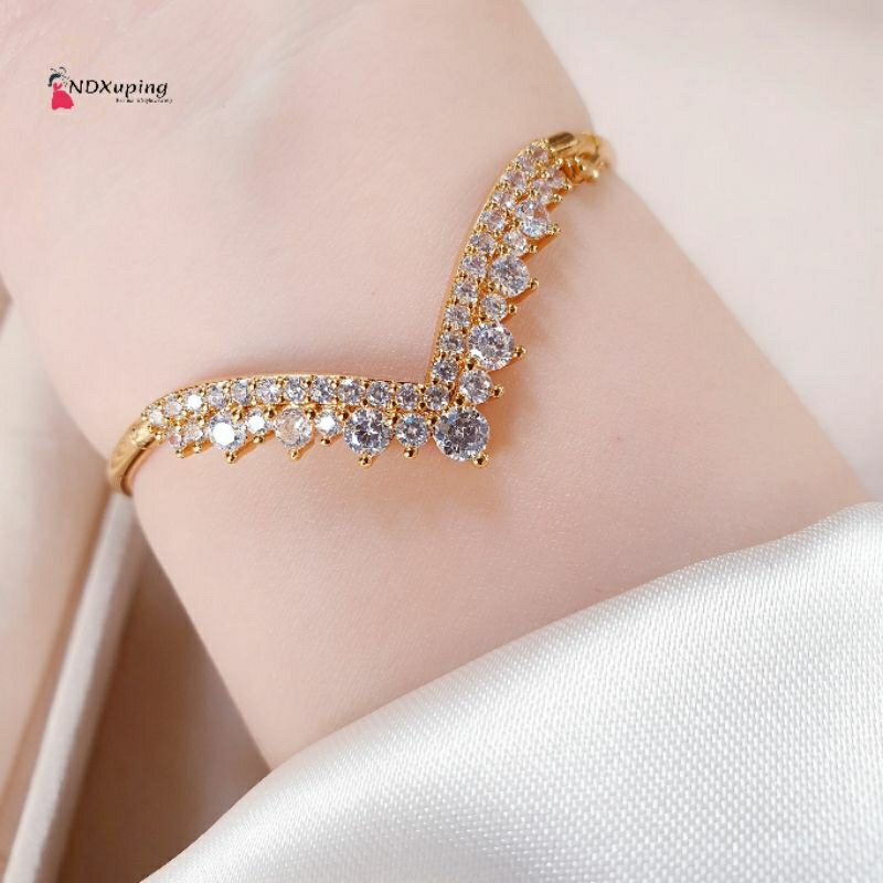 Gelang Tangan Bangle Xuping Fuji Permata Cantik Dan Simple Fashion N27032302