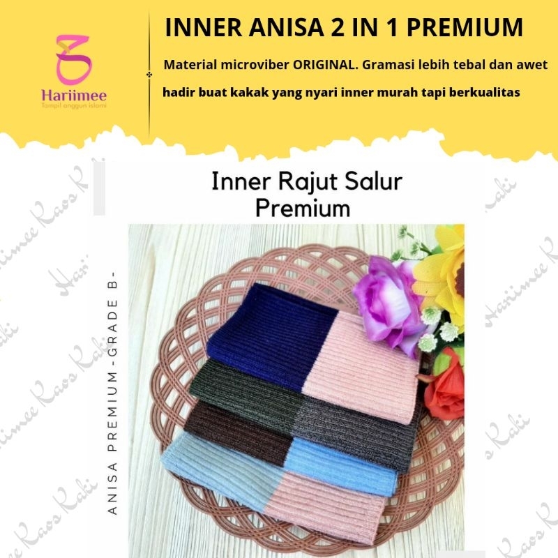 [COD BISA] Bandana Rajut Anisa Premium 2 Warna / Ciput Annisa Good Quality Inner