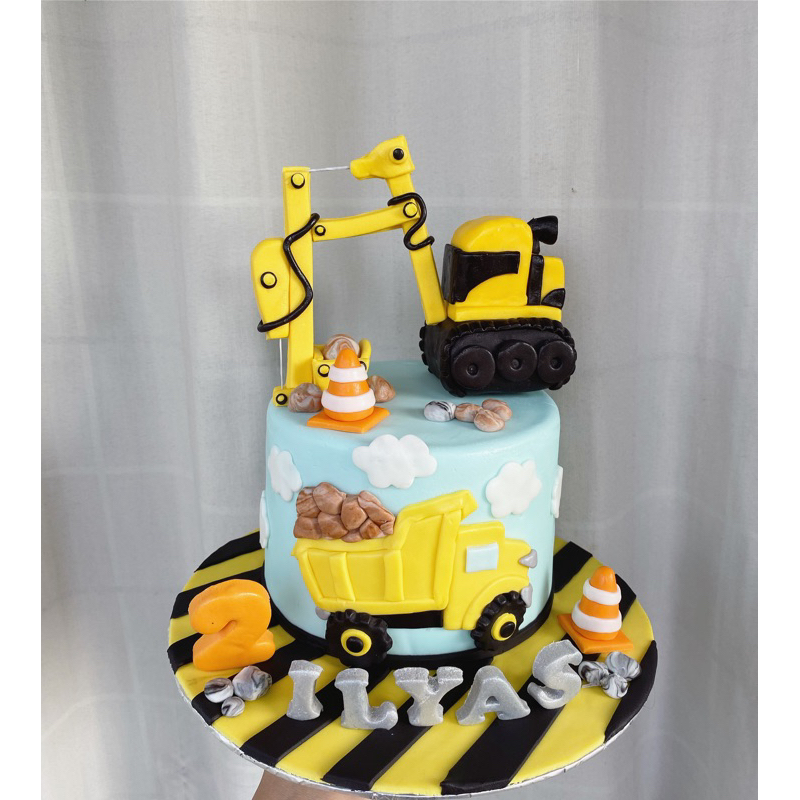 

Cake Kue Excavator Heavy Machine