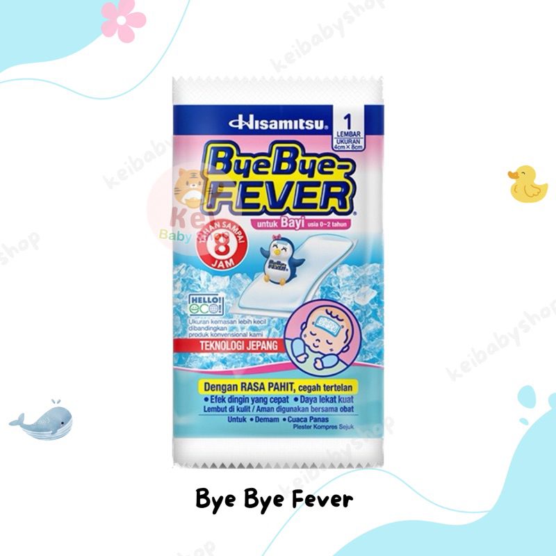 Bye Bye Fever Bayi Anak Plester Penurun Panas Demam Bayi Anak